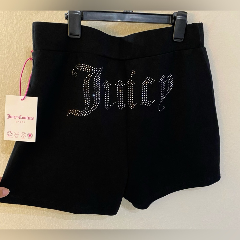 JUICY COUTURE SPORT BLACK RINESTONE SHORTS